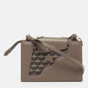 Faur&eacute; Le Page Calibre Planner Beige Leather Crossbody Bag